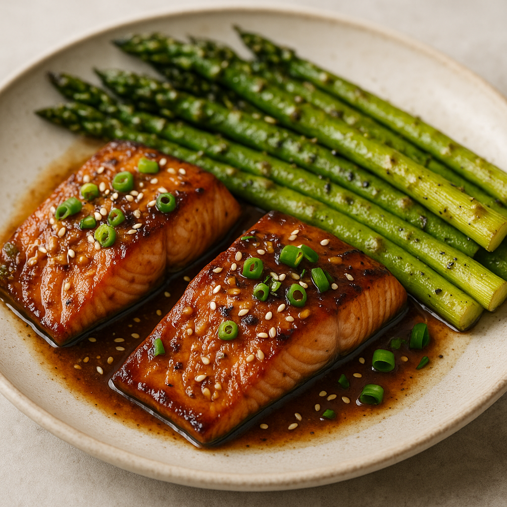 Sheet Pan Teriyaki Salmon with Asparagus