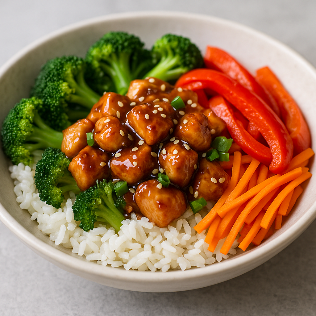 Teriyaki Chicken Rice Bowl with Veggies